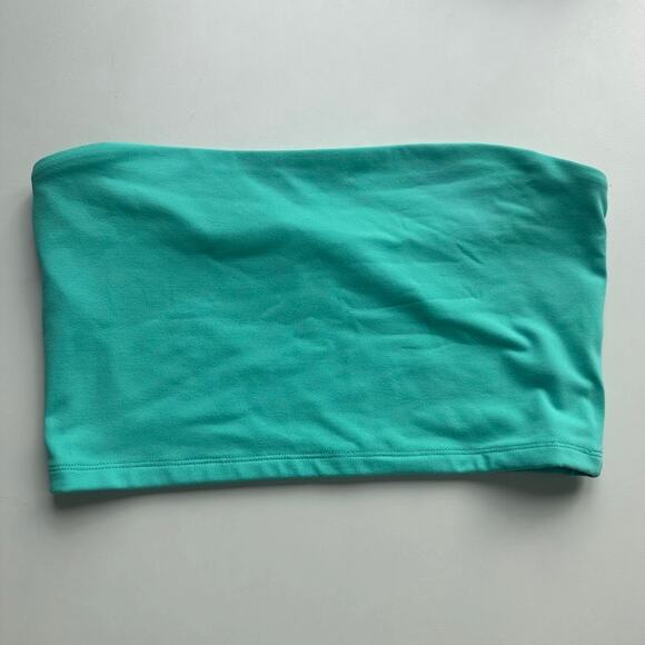 NWT Susana Monaco Womens Tulum Green Strapless Essential Crop Tube Top Size L - Picture 3 of 5